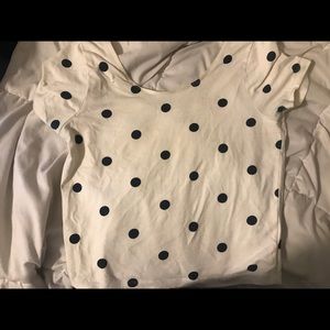 Forever 21 Polka Dot Crop Top